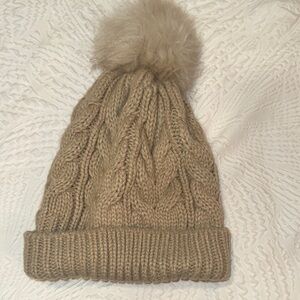 Cozy Cable Knit Beanie with Pom Pom